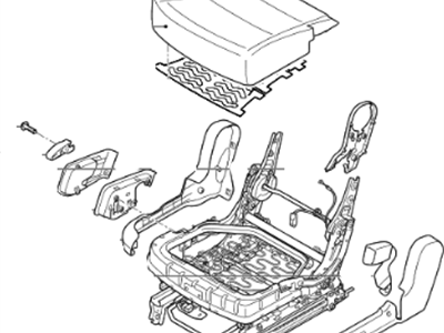 Kia 892001U730LAA CUSHION ASSY-2ND SEA