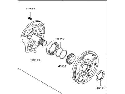 2008 Kia Rio Oil Pump - 4611022730