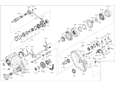 2003 Kia Sorento Transfer Case - 473004C211