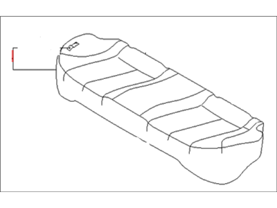 Kia 891002G400804 Cushion Assembly-Rear Seat