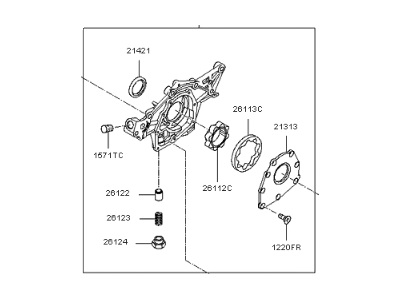 2011 Kia Rondo Timing Cover - 213103E001