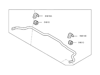 Kia 54810F6000 Bar Assembly-Front Stabilizer