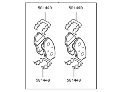 Kia 581013QA50 Pad Kit-Front Disc BRAK