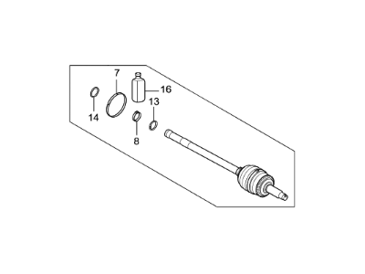 2015 Kia Soul EV Axle Shaft - 49580E4000