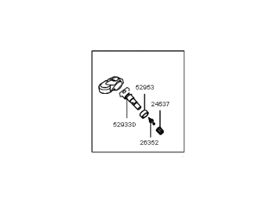 2012 Kia Forte Koup TPMS Sensor - 529331M000