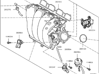 2014 Kia Forte Intake Manifold - 283102E200