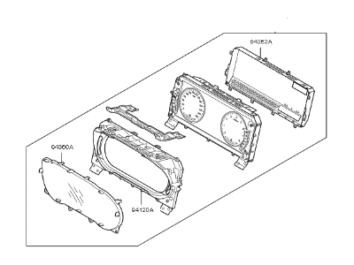 Kia 940213T580 Cluster Assembly-Instrument