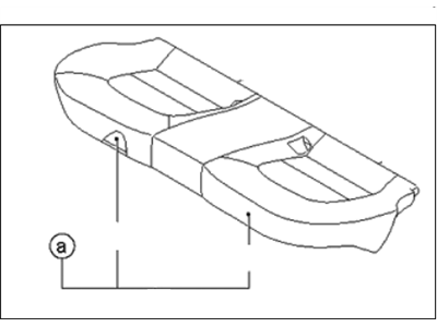 Kia 891001WAA0BEW Cushion Assembly-Rear Seat