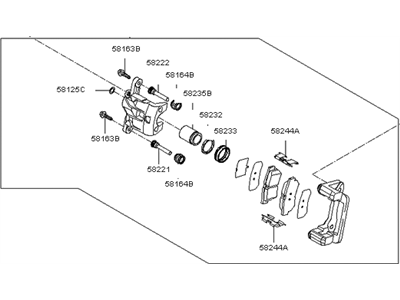 2006 Kia Amanti Brake Caliper - 582103F100