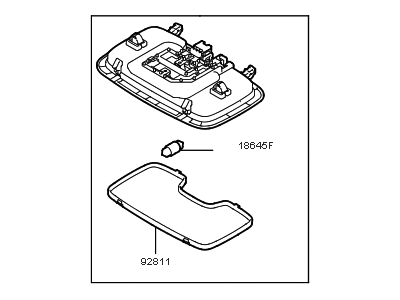 Kia 92850G5100HGC Lamp Assembly-Room