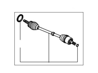 Kia 495001G151 Joint Assembly-Cv RH