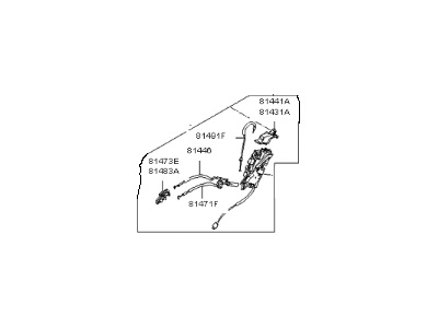 Kia K900 Door Lock Actuator - 814203T111