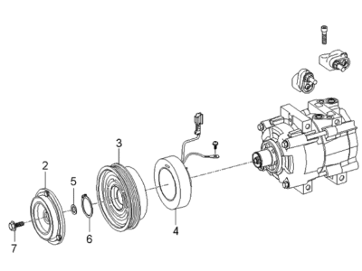 Kia Sorento A/C Compressor - 977013E200