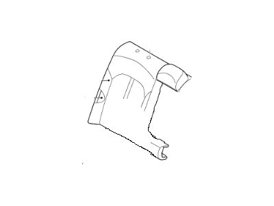 Kia 89470D5041FFL Rear Seat Back Covering, Right