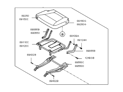 Kia 891001U550SAL Cushion Assembly-2ND Seat