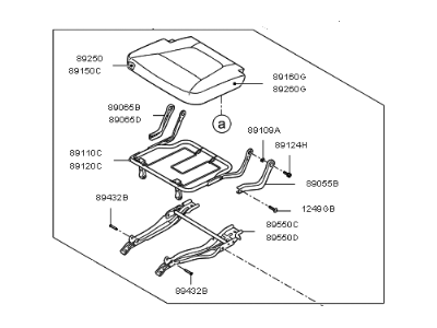 Kia 892001U530ALW Cushion Assembly-3RD RH