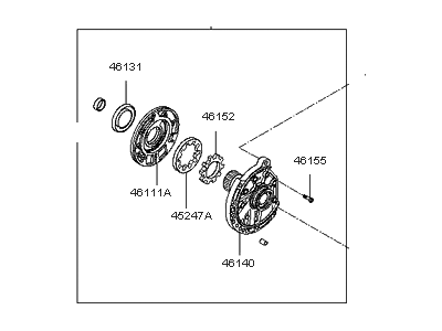 Kia Optima Oil Pump - 461103A250