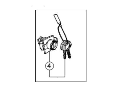 Kia Optima Door Lock Cylinder - 819702GC00