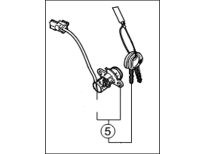 Kia 812502GF00 Trunk Key Sub Set