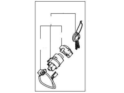 Kia 819002GB01 Ignition Lock Cylinder