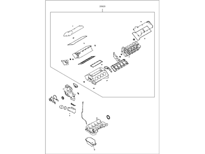 Kia 209103FA10 Gasket Kit-Engine OVEAUL