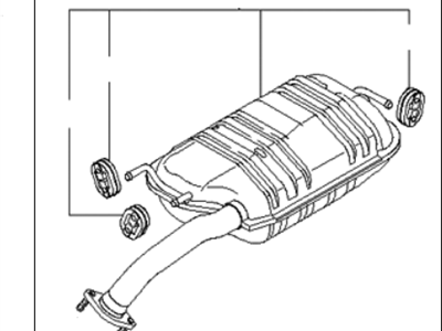 2007 Kia Spectra5 SX Muffler - 287001L250