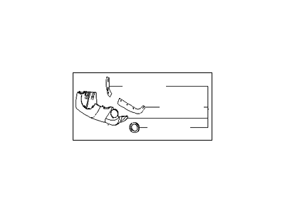 Kia 848522F200GW SHROUD-Steering Column