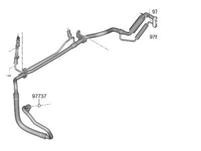 Kia 97777P0000 TUBE-SUCTION & LIQUI