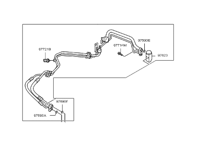 2009 Kia Soul A/C Hose - 977752K001