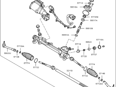 Kia 57700C5101 Gear & Linkage Assembly