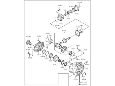 Kia Sorento Transfer Case - 473003B600