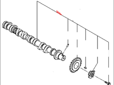 2008 Kia Rio Camshaft - 2410026750