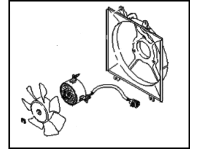 Kia Sephia A/C Condenser Fan - 0K2A115025B
