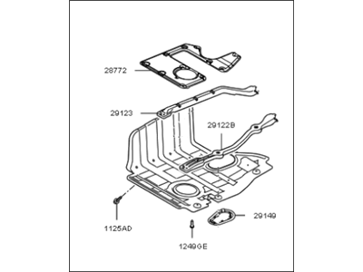 Kia 291203Q010 Panel-Side Cover,RH