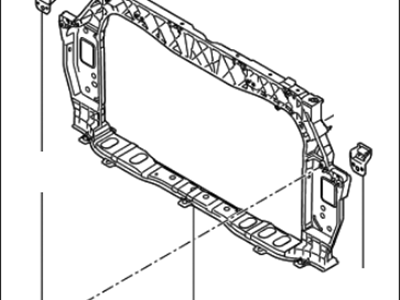 2016 Kia Rio Radiator Support - 641011W003