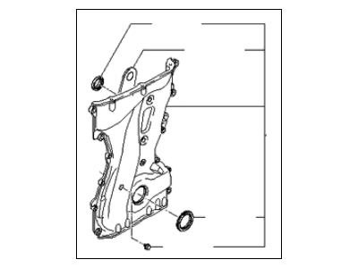 2007 Kia Rondo Timing Cover - 213502G001