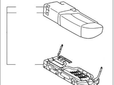 Kia 891002J121ACL Cushion Assembly-Rear Seat