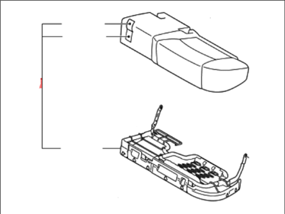 Kia 891002J131ACH Cushion Assembly-Rear Seat