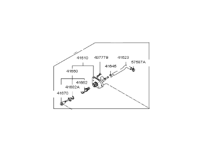 Kia 416052E005 Clutch MASTER/CYLINDER