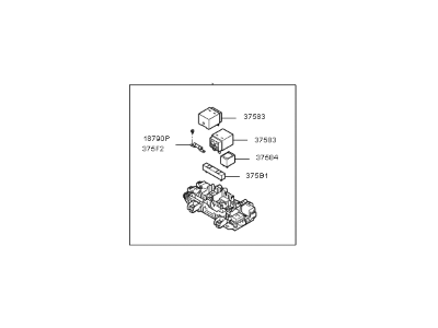 2017 Kia Optima Hybrid Relay - 37514G0000