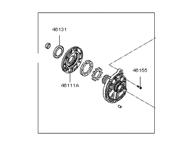 2010 Kia Rondo Oil Pump - 4611039020