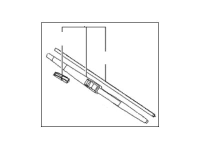 Kia 988501G000 Passeger Windshield Wiper Blade Assembly