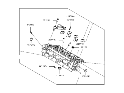 2007 Kia Sedona Cylinder Head - 221103C551