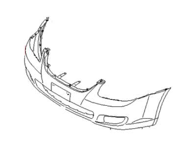 Kia 865112F500 Front Bumper Cover