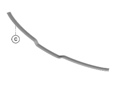 Kia 86455P1000 STRIP ASSY-HOOD SEAL