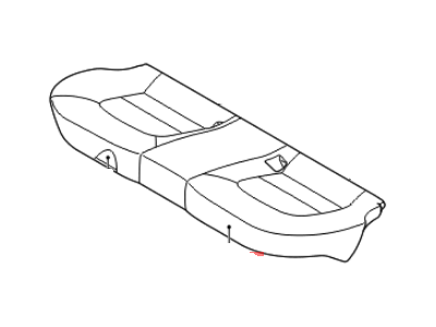 Kia 891601WEF0BGX Rear Seat Cushion Covering Assembly