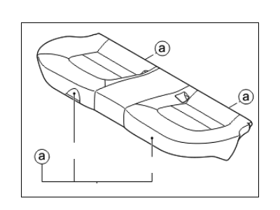 Kia 891001W520BGE Cushion Assembly-Rear Seat