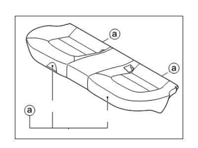 2017 Kia Rio Seat Cushion - 891001W570BEZ