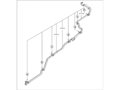 Kia 977612J200 Suction & Liquid Tube Assembly