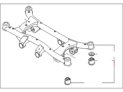 Kia Rear Crossmember - 626052E501